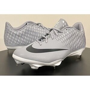 Men's 14 Nike Lunar Vapor Ultrafly Elite 2 Metal Baseball Cleats Grey AO7946-002